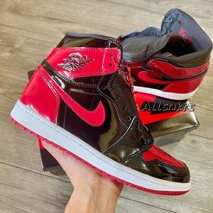 Air Jordan 1 Retro High OG Patent Bred ❤️🖤w